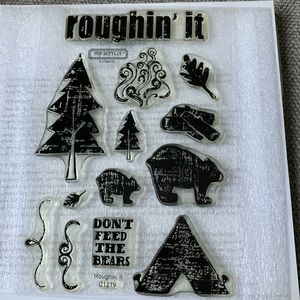 Roughin It C1279 stamp set